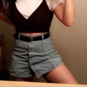 F21 Jean Skirt